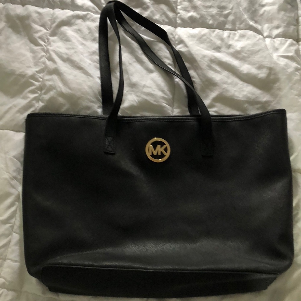Michael Kors all black tote